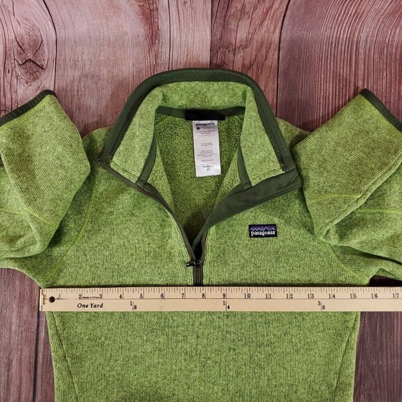 Patagonia Womens Size XS Better Sweater 1/4 Zip Pullover Green 25616 - Picture 13 of 14